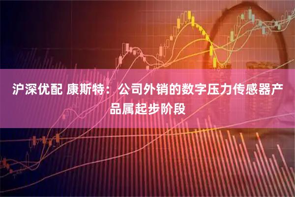 沪深优配 康斯特：公司外销的数字压力传感器产品属起步阶段